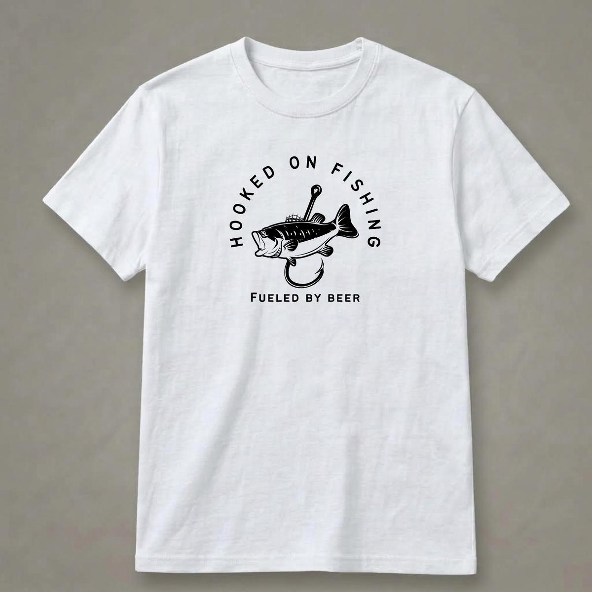 Hooked on Fishing, Fueled by Beer T-Shirt