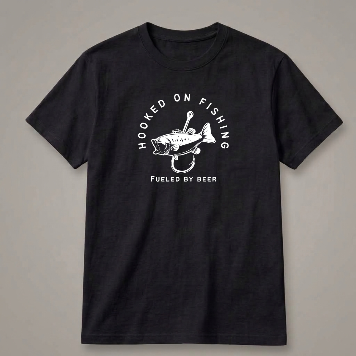 Hooked on Fishing, Fueled by Beer T-Shirt