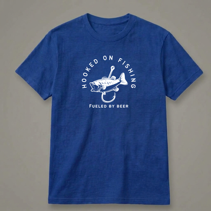 Hooked on Fishing, Fueled by Beer T-Shirt